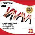 Capit Buaya Besar 9cm Aki Accu Motor Mobil Clip Jumper Jepit Kabel Set - Image 3