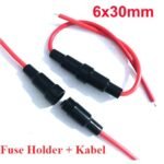 Kabel Holder Fuse Kaca Besar Tabung 6x30mm 6x30 Housing Rumah Dudukan - Image 3