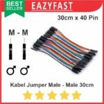 Kabel Jumper Male to Male 30cm 30 cm 40p 40 Pin Pcs Arduino Dupont