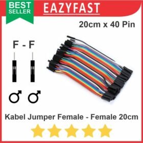 Kabel Jumper Female to Female 20cm 20 cm 40p 40 Pin Pcs Arduino Dupont