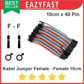 Kabel Jumper Female to Female 10cm 10 cm 40p 40 Pin Pcs Arduino Dupont