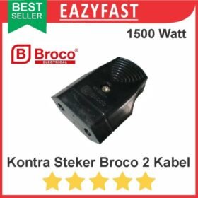 Contra Steker Broco 2 Kabel Colokan Female Kontra Stop Kontak Terminal