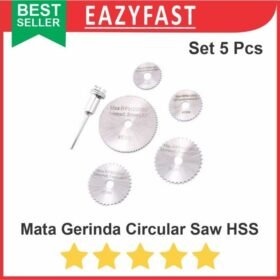 Mata Gerinda Mini Blade Circular Saw HSS Set 5 Pcs Grinder Potong Kayu