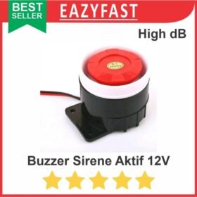 Sirine Alarm 12V High Decibel Buzzer Active Aktif Klakson Motor