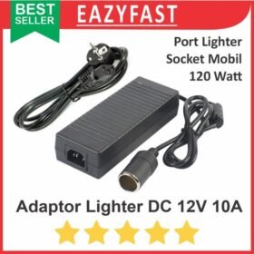Adaptor DC 12V 10A Lighter Mobil Car Port Jack Socket