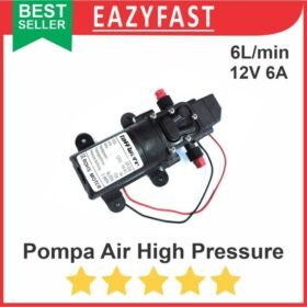 Pompa Air High Pressure Water Pump 12V 6A 6L/min Semprotan Cuci Motor