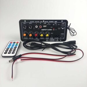 Kit Amplifier Board D100K 2x35W MP3 USB Bluetooth FM Karaoke Ampli Box - Image 2