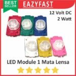 Lampu LED Strip Module Modul 1 Mata Lensa 12V DC 12 V Volt Motor Mobil