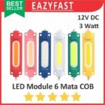 Lampu LED Strip Module Modul 6 Mata COB Neon 12V DC 12 V Volt Mobil