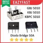 Dioda Kiprok Bridge 50A 50 A Ampere Diode Rectifier GBJ5010 KBJ5010 KBPC5010 Jembatan Penyearah AC DC Sisir Meja Kotak KBU KBP KBJ KBL GBU GBJ KBPC 5010