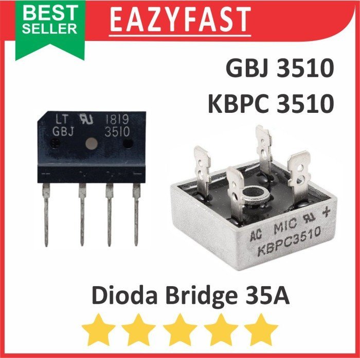 ginee_20241213093158157_8665903532.jpeg Dioda Kiprok Bridge 35A 35 A Ampere Diode Rectifier GBJ3510 KBPC3510 Jembatan Penyearah AC DC Sisir Meja Kotak KBU KBP KBJ KBL GBU GBJ KBPC 3510 - Image 1