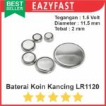 Baterai LR1120 AG8 391 1.55v Jam Tangan Kancing Coin Button Battery