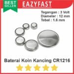 Baterai CR1216 CR 1216 3v Jam Tangan Kancing Coin Button Battery Cell