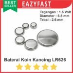 Baterai LR626 AG4 377 1.55v Jam Tangan Kancing Coin Button Battery