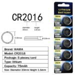 Baterai CR2016 CR 2016 3v Jam Tangan Kancing Coin Button Battery Cell - Image 2