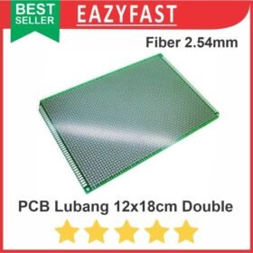 PCB Lubang IC 12x18 12x18cm Double Layer Bolong Titik Matrix Fiber FR4
