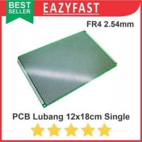 PCB Lubang IC 12x18 12x18cm Single Layer Bolong Titik Matrix Fiber FR4