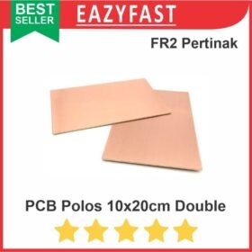PCB Polos 10x20 10x20cm Double Layer Side Sisi Papan Pertinak FR2