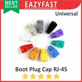PlugBoot RJ45 Plug Boot Cover Cap Karet Pelindung Konektor Kabel RJ 45 LAN Ethernet UTP FTP Warna