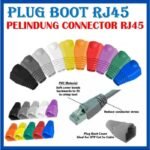PlugBoot RJ45 Plug Boot Cover Cap Karet Pelindung Konektor Kabel RJ 45 LAN Ethernet UTP FTP Warna - Image 2