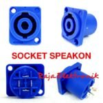 Socket Speakon Female Case Body Panel Speacon Spikon Spicon Jack Audio Stereo 4 P Pin Kaki 4p Soket - Image 2