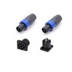 Socket Speakon Female Case Body Panel Speacon Spikon Spicon Jack Audio Stereo 4 P Pin Kaki 4p Soket - Image 3