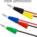 Jack Banana Kotak Male Tumpuk Stackable Plug Connector Terminal Kabel 4mm Stack PSU Multimeter Lead - Image 2