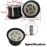Knob Potensiometer Plastik Besar Warna 24mm Tutup Potensio Potentio Meter Knop Adjust Atur Volume - Image 2