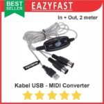 Kabel USB to MIDI Converter Adapter Keyboard Controller Soundcard
