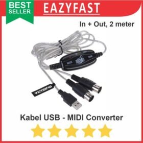 Kabel USB to MIDI Converter Adapter Keyboard Controller Soundcard