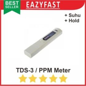 TDS PPM Meter Konsentrasi Kualitas Air Nutrisi Hidroponik + Suhu Hold