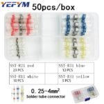 Heatshrink Tube Butt Set 50 Pcs Hot Seal Waterproof Heat Shrink Kabel - Image 2