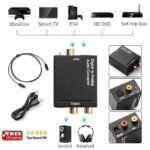 Toslink DAC Digital to Analog Audio Converter Optic SPDIF Coaxial RCA - Image 2