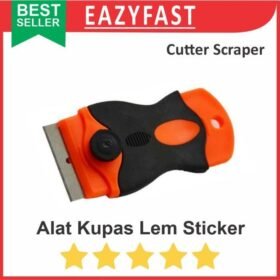 Pisau Scrape Kupas Buka Copot Lem Sticker Cutter Knife Glue Remover