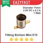 Fitting Holder Lampu Senter Mini e10 10mm Dudukan Bohlam LED