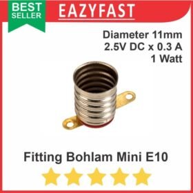 Fitting Holder Lampu Senter Mini e10 10mm Dudukan Bohlam LED