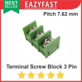 Terminal Screw Block 7.62mm 3 Pin Kaki 2P 7.62 7.5 mm PCB Skrup Kabel