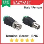 Konektor Jack BNC Male Female Terminal Screw CCTV Connector Baut Skrup