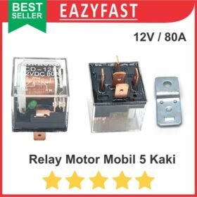 Relay Motor Mobil 5P 5 Kaki Pin P 12V 12 V Riley Rilei Klakson Lampu