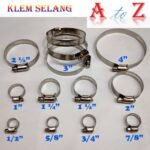 Klem Jepit Selang Stainless Clamp Hose 1 1/2 1/4 3/4 3/8 5/8 7/8 Inch - Image 2