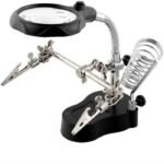 Dudukan Stand Holder Tempat Solder + Capit Pegangan + Kaca Pembesar - Image 2