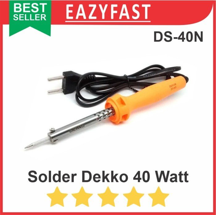 ginee_20241220112354603_9995519824.jpeg Solder Dekko 40w 40 Watt DS-40N Original Soldering Iron Deko Korea - Image 1