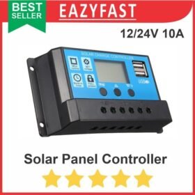 Controller Charger Solar Panel PV Cell Accu Aki Baterai VRLA 12V 24V