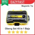 Obeng Set Lengkap HP 45 in 1 Magnet Baja Mur Baut Repair Screw Driver