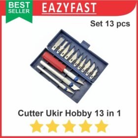 Pisau Cutter Ukir Set 13 in 1 Engraving Knife Hobby Craft Pen