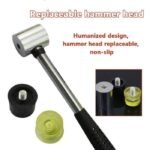 Palu Karet Kuning Hitam Double Head Rubber Hammer Jelly Polyuretahe - Image 3