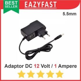 Adaptor DC 12V 1A 5.5mm 12 V Volt 1 A Ampere PSU Power Supply Trafo