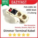 Terminal Dimmer 220V AC PLN 2000 W Watt Potensio Speed PWM Dimer 2000W