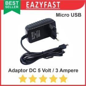 Adaptor DC 5V 3A Micro USB Raspberry Pi 5 V Volt 3 A Ampere PSU Power