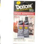 Lem Besi Epoxy Campur AB Dextone 48gr Plastic Steel High Temp Suhu Tinggi Dempul Kapal Hitam Putih Abu Aduk - Image 3